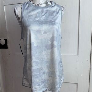 Nike Gray Camo Sleeveless Tank Top Workout Athletic Shirt New Size Large